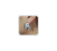 Inilbran Boucles D'oreilles Animaux Mordants Boucles D'oreilles Argile Vintage 3d Boucles D'oreilles Animaux Requins Boucles D'oreilles Animaux Mordants Boucles D'oreilles Clous 3d Boucles(gris)
