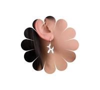 Inilbran Boucles d'oreilles créoles style bohème blanc vintage en forme de chien ballon - Boucles d'oreilles pendantes en forme de caniche mignon - Boucles d'oreilles pendantes personnalisées pour