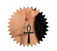 Inilbran Boucles D'oreilles Croix Ankh Boho Boucles D'oreilles Croix Amulette Vintage Boucles D'oreilles Croix Ankh Égyptienne Boucles D'oreilles Croix Ankh Minimaliste Boucles D'oreilles Religieuses