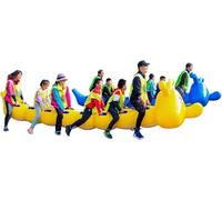 ININOSNP Accessoires de Jeu Équipement Gonflable de Team Building - Jeux de cohésion de Groupe for activités relationnelles 2 pièces(7 Seats)