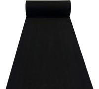 ININOSNP Allée de Mariage, Tapis de décoration de fête intérieure, Tapis d'événement jetable d'église de Plage extérieure découpable(Color:Black,Size:1.2x10m)