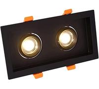 ININOSNP Downlight Double Spot LED Dissimulé Encastré Double Eye Downlight Plafond Carré 30W Downlight(White Light (6000k))