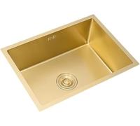 ININOSNP Encastrable Lavabo à Poser en Acier Inoxydable doré, Cuisine, Salle à Manger, évier Manuel(A,780 * 430 * 210 mm)