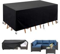 ININOSNP Housse imperméable épaisse Nappe de Balcon en Tissu Oxford 420D très résistante for l'extérieur, adaptée aux chaises et aux Tables.(270 * 180 * 89cm(LxWxH))