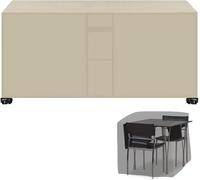 ININOSNP Housse imperméable épaisse Nappe de Jardin extérieure 260x135x82 cm adaptée aux canapés et chaises, Beige.