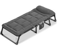 ININOSNP Lit Pliant en Mousse à mémoire de Forme Lit d'appoint avec Matelas - Lit Simple Pliable et Portable, lit de Camp à Cadre en Acier et canapé-lit for Adultes(180x60x30cm)