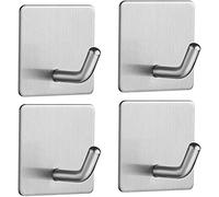 ININOSNP Lot de 4 grandes planches à découper en acier inoxydable 304 pour salle de bain ou cuisine