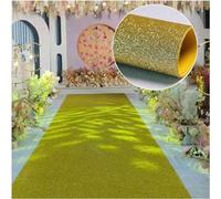 ININOSNP Piste d'allée de Mariage, Tapis de Piste de décoration de fête d'événement de Boule Flash, Tapis jetable Qui Peut être coupé for la Piste(Color:Giallo,Size:1.2x15m)