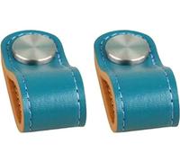 ININOSNP Poignée, poignée de Porte d'armoire, poignée en Cuir Souple, poignée Anti-Collision Poignée de tiroir Bicolore Simple (Couleur : Blanc, Taille : 9,5 cm * 2)(Blu,9.5cm*2)