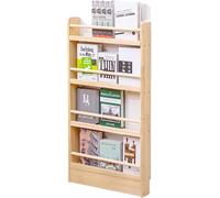 ININOSNP Présentoir de livrets en Bois, Organisateur de Magazines d'angle, étagère Peu encombrante for Chambre à Coucher, Salon(60cm(23 5/8"))