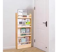ININOSNP Présentoir de livrets en Bois, Organisateur de Magazines d'angle, étagère Peu encombrante for Chambre à Coucher, Salon(70cm(27 1/2"))
