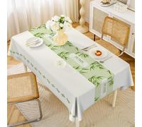 ININOSNP Protection de Table Décoration de Plan de Travail de Cuisine à imprimé Floral 3D, idéale for Les fêtes de Jardin en Plein air(Green,140x140cm)