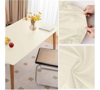 ININOSNP Protection de Table Nappe de Protection en Cuir Lavable - avec Bord élastique antidérapant(60X120cm)