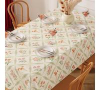 ININOSNP Protection de Table Nappe rectangulaire de Style Floral Rustique for la décoration de Plan de Travail de Cuisine(Floral 2,120x180cm)
