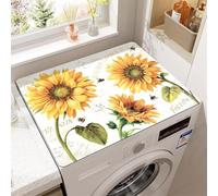 ININOSNP Séchage Rapide Tapis de Protection Absorbant l'eau for Machines à Laver et sèche-Linge | Tapis de Couverture supérieur for Machine à Laver | Tapis de Drainage(Yellow Bee,60x60cm)