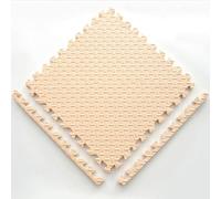 ININOSNP Tapis pour bébés Tapis de Jeu emboîtables de 2,5 cm d'épaisseur for Sol de Gymnastique, Puzzle, Tapis en Mousse, Installation Facile à Faire soi-même(Off-White,60x60x2.5cm)