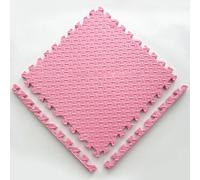 ININOSNP Tapis pour bébés Tapis de Jeu emboîtables de 2,5 cm d'épaisseur for Sol de Gymnastique, Puzzle, Tapis en Mousse, Installation Facile à Faire soi-même(Pink,30x30x2.5cm)