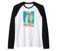 Initial D Bikini Anime Girls on Beach Street Racing Manga Manche Raglan