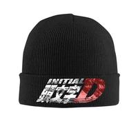 Initial D Rouge Soleil Accessoires Côtelé Tricot Bonnet À Revers pour Femmes Hommes Crâne Tricoté Chapeau Casquette Bonnets Skullies