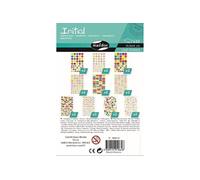 Initial Gommettes Geometriques, Sachet 20 planches - Multicolore