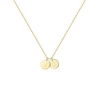 Initial Necklaces for Women Teen Girls, 14K Gold Plated Tiny Small Letter V Initial D Disc Pendant Necklace Jewelry Gifts for Women Teenage Girl, Mothers Day Valentines Gifts for Her Female Birthday