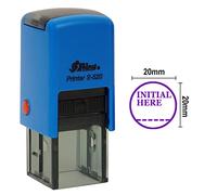 INITIAL Round Bureau auto encreur Papeterie Personnalisée Brillant Stamp 20mm en caoutchouc