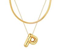 Initial s for Women, Balloon Bubble Letter, Plated Dainty Personalized Puffy Name s
