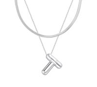 Initial s for Women, Balloon Bubble Letter, Plated Dainty Personalized Puffy Name s