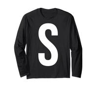 Initiale du Monogramme Lettre S Manche Longue