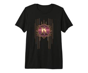 Initiale K Alphabet rétro Art Nouveau Vintage Monogramme T-Shirt Haut de Gamme