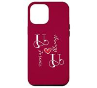 Initiales pour couples U & U, mariage, anniversaire, Mr & Mrs Coque pour iPhone 12 Pro Max