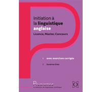 Initiation à la linguistique anglaise Licence, Master, Concours - Avec exercices corrigés - Sandrine Oriez - Ophrys - broché - Méthode de langue