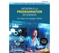 Initiation à la programmation en sciences. Les bases du langage Python - Yvon Charest - Erpi - broché - Manuel