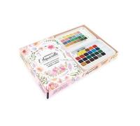 Initiation À L'aquarelle - Conseils Et Astuces Pour Des Petits Moments Créatifs Et Colorés ! Avec Une Palette De 24 Couleurs Et Un Pinceau À Réservoir