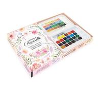 Initiation À L'aquarelle - Conseils Et Astuces Pour Des Petits Moments Créatifs Et Colorés ! Avec Une Palette De 24 Couleurs Et Un Pinceau À Réservoir
