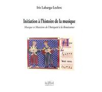Initiation À L'histoire De La Musique - Musique Et Musiciens De L'antiquité À La Renaissance