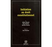 Initiation au droit constitutionnel