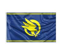 Initiative De Défense Mondiale Command Conquer Drapeau Décoratif Drapeau De Jardin Résistant Aux Intempéries Flag Pour Extérieur Intérieur Vacances 90X150Cm