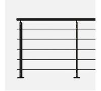 INITIO - Kit garde-corps 2m à plat - Aluminium 9005