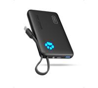 INIU Batterie Externe, 20W PD 10000mAh Power Bank avec USB C Câbles Intégrés, Batterie Portable USB C in&Out PD3.0 QC4.0 Charge Rapide Powerbank pour iPhone 16 15 14 13 12 Pro Max Mini Samsung etc