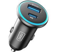 INIU 66W Allume Cigare USB, 33W USB C + 30W USB A Charge Rapide Chargeur Voiture pour iPhone 16 15 14 13 12 Pro Max Mini Plus Samsung Galaxy S23 iPad AirPods Switch etc