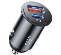 INIU - Allume-Cigare USB C - Chargeur Voiture 60W avec 2 Ports - Prise 12V - Compatible iPhone 15/14/13/12 Pro Max/Samsung/Huawei