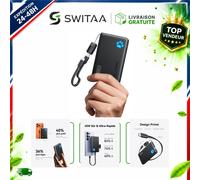 INIU Batterie Externe 10000mAh 45W Charge Rapide USB-C Power Bank Voyage