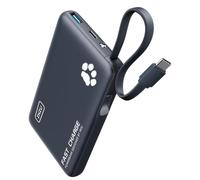 INIU Batterie Externe, 20W PD 10000mAh Power Bank avec USB C Câbles Intégrés, Batterie Portable USB C in&Out PD3.0 QC4.0 Charge Rapide Powerbank pour iPhone 16 15 14 13 12 Pro Max Mini Samsung etc