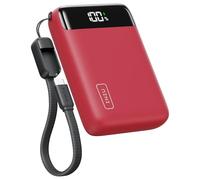 INIU Batterie Externe, 22.5W 20000mAh Compacte Power Bank, Charge Rapide Powerbank Compatible avec iPhone Samsung Xiaomi Huawei iPad, Travel Camping Randonnée Essentials pour Hommes et Femmes, Rouge