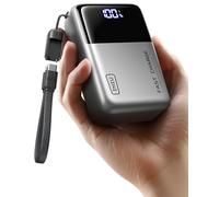 INIU Batterie Externe à Charge Rapide 100 W, Le Plus Petit Chargeur Portable 25 000 mAh Haute capacité pour Ordinateur Portable, 3 Ports avec câble USB C Amovible pour Voyage, Camping, Longs Voyages