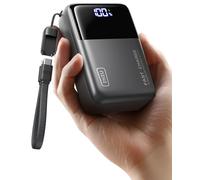 INIU Batterie Externe à Charge Rapide 100 W, Le Plus Petit Chargeur Portable 25 000 mAh Haute capacité pour Ordinateur Portable, 3 Ports avec câble USB C Amovible pour Voyage, Famille, extérieur