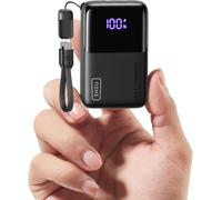 INIU Power Bank, 45W 10000 mAh Mini Chargeur Portable pour Ordinateur, Petit Batterie Externe Charge Rapide PD QC, Câble Solide USB-C in&Out, pour iPhone 16/15/14/13, Samsung, Google, iPad etc