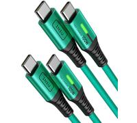 INIU Cable USB C, [2m+2m] 100W 5A PD QC4 Câble usb c vers usb c Charge Rapide, Chargeur Type C de Données en Nylon Tressé pour MacBook iPad Pro Air iPhone 15 Samsung Galaxy S21 S23 S24 Huawei Plus.