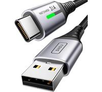 INIU Câble USB C, QC Cable USB A vers USBC Charge Rapide [2m] | Nylon Tressé, Recharge Haute Vitesse, Indicateur LED, pour iPhone 18 17 16 Pro Max, Samsung S26 S25 S24, iPad Air, Xiaomi etc